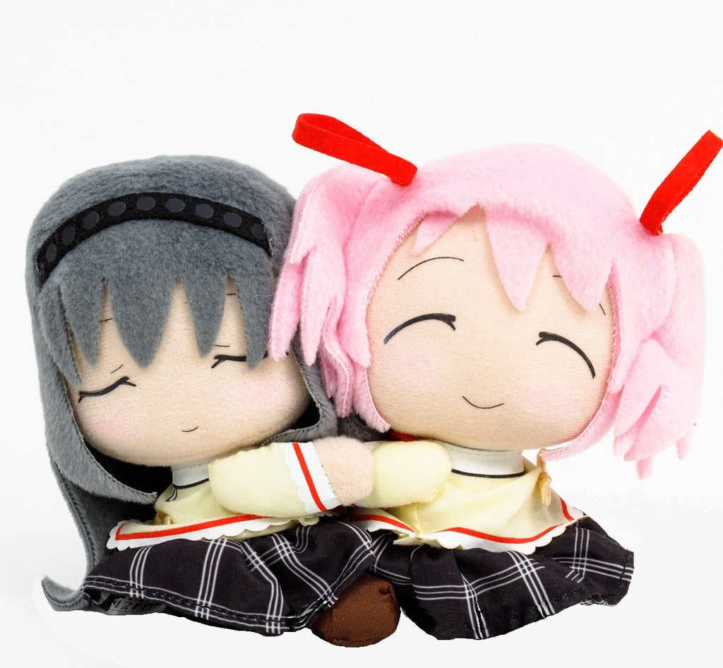 Madoka Magica Sanrio Plush Madoka & Homura Hug Doll