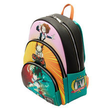 Load image into Gallery viewer, My Hero Academia Mini Backpack Deku Bakugo Uraraka Triple Scene Loungefly
