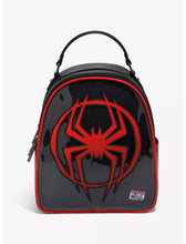 Load image into Gallery viewer, Marvel Mini Backpack Spider-Man Miles Morales Logo Pin Collector Ita Bag Her Universe
