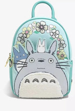 Load image into Gallery viewer, Studio Ghibli Mini Backpack My Neighbor Totoro Floral Loungefly
