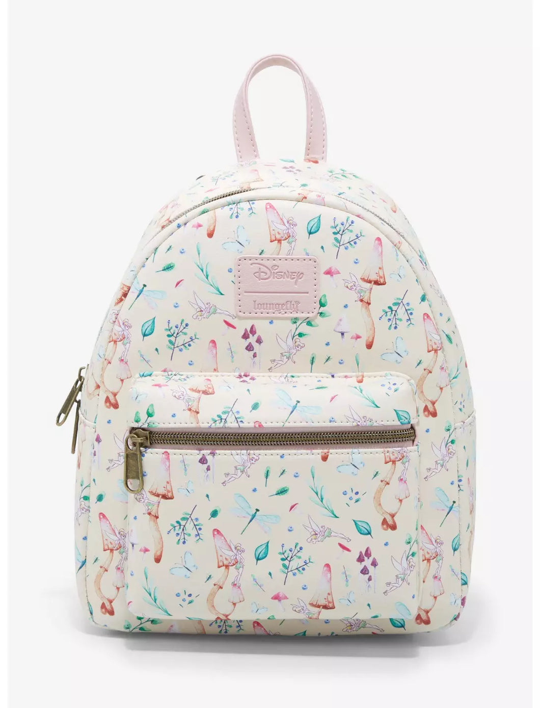 Disney Mini Backpack Tinkerbell Pastel Mushroom AOP Loungefly