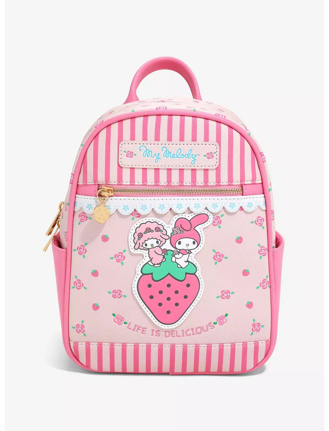 Sanrio Mini Backpack My Melody and My Sweet Piano Strawberry Bioworld