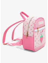 Load image into Gallery viewer, Sanrio Mini Backpack My Melody and My Sweet Piano Strawberry Bioworld
