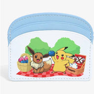 Pokemon Cardholder Pikachu Eevee Picnic Bioworld