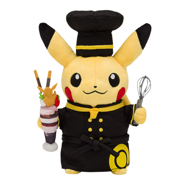 Pokemon Plush Pikachu Pastry Chef Cafe 2019 Pokemon Center
