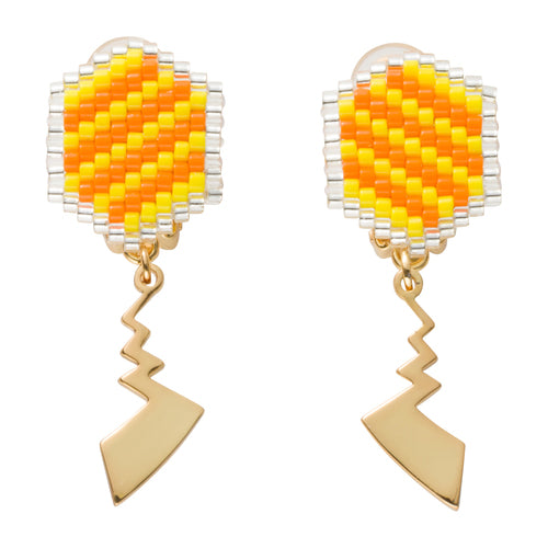 Pokemon Center 2019 Pikachu Beaded Faux Earrings