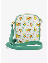 Load image into Gallery viewer, Pokemon Crossbody Pikachu and Eevee Spring Floral AOP Loungefly
