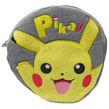 Load image into Gallery viewer, Pokemon Zipper Pouch Pikachu Padded Round Pika! SEGA
