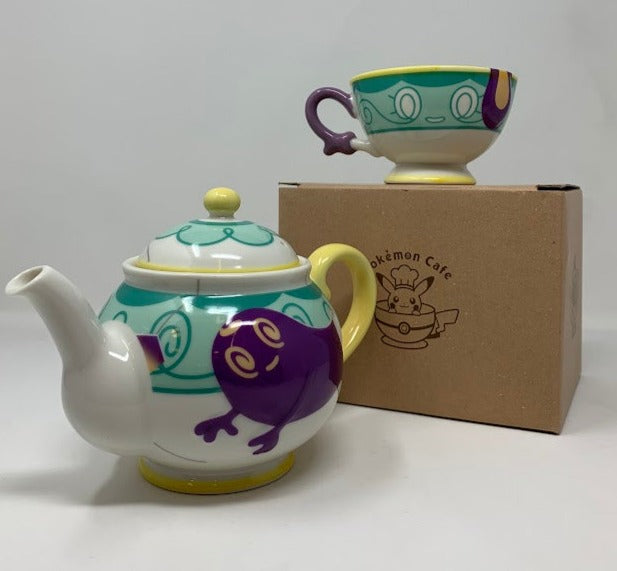 Pokemon Cafe Tea Pot and Cup Set Polteageist & Sinistea Pokemon Center ...