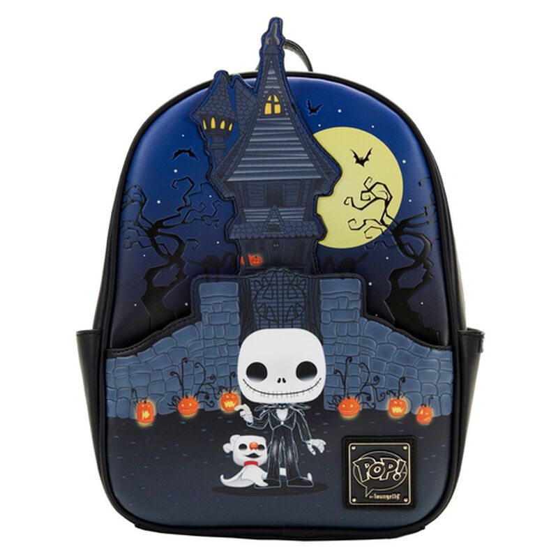 Disney Mini Backpack Jack Skellington Zero GITD Loungefly