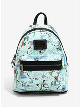 Load image into Gallery viewer, Disney Mini Backpack Peter Pan Map AOP Loungefly
