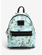 Disney Mini Backpack Peter Pan Map AOP Loungefly