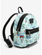 Load image into Gallery viewer, Disney Mini Backpack Peter Pan Map AOP Loungefly
