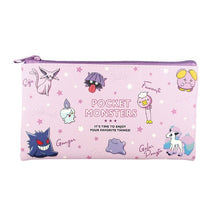 Load image into Gallery viewer, Pokemon Zipper Pouch Purple Pattern Pokemon Center
