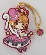 Cardcaptor Sakura Rubber Keychain Sakura Fortune Magic Ichiban Kuji H Prize Banpresto