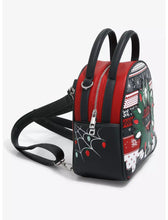 Load image into Gallery viewer, Marvel Convertible Mini Backpack to Crossbody Spider-Man Christmas Sweater GITD
