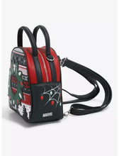 Load image into Gallery viewer, Marvel Convertible Mini Backpack to Crossbody Spider-Man Christmas Sweater GITD
