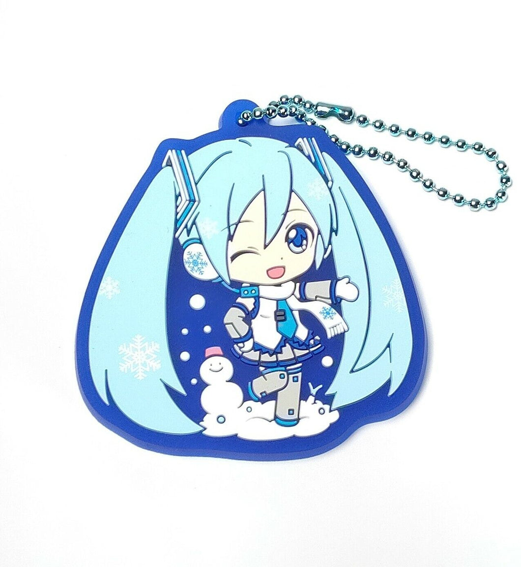 Hatsune Miku Rubber Keychain Snow Miku 2011 Ichibansho Bandai