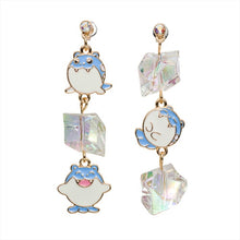 Load image into Gallery viewer, Pokemon Center Spheal Chain Earrings
