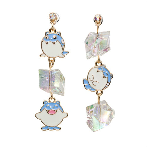 Pokemon Center Spheal Chain Earrings