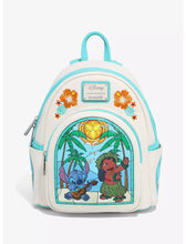 Load image into Gallery viewer, Disney Mini Backpack Lilo &amp; Stitch Stained Glass Loungefly
