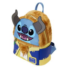 Load image into Gallery viewer, Disney Mini Backpack Stitch in Beast Costume Cosplay Loungefly
