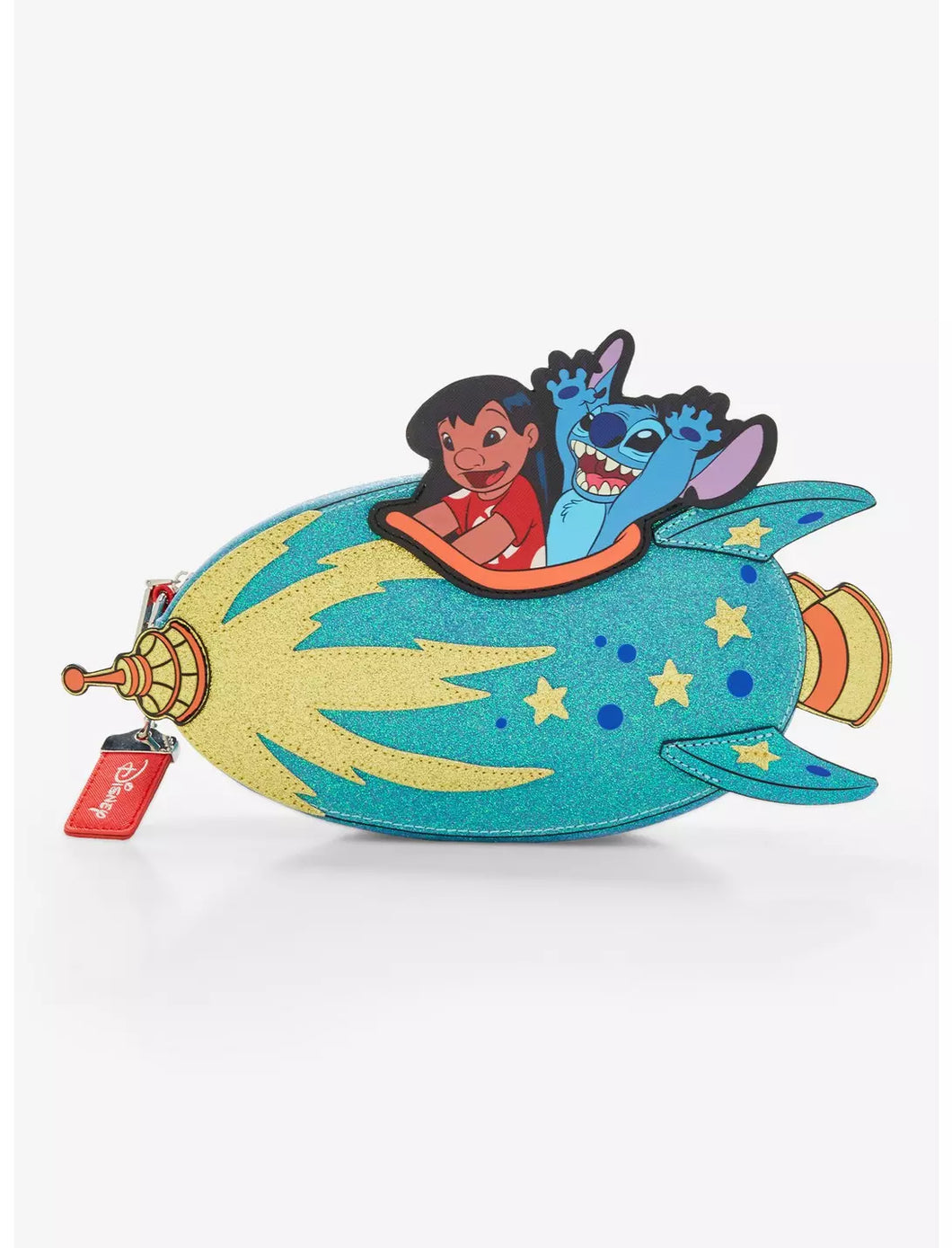 Disney Crossbody Bag Lilo and Stitch Glitter Rocket Bioworld