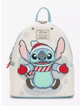 Load image into Gallery viewer, Disney Mini Backpack Lilo &amp; Stitch Snow Angel Swivel Loungefly
