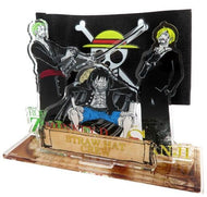One Piece Acrylic Stand Luffy, Zoro, Sanji Shueisha