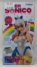 Load image into Gallery viewer, Super Sonico Figure Unicorn Outfit White Pearl Ver. AS-IS FuRyu
