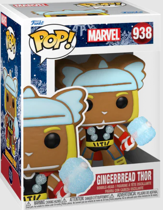 Marvel Figure Gingerbread Thor Bobble-Head Pop! 938 Funko