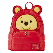 Load image into Gallery viewer, Disney Mini Backpack Winnie the Pooh Rainy Day Puffer Jacket Cosplay Loungefly
