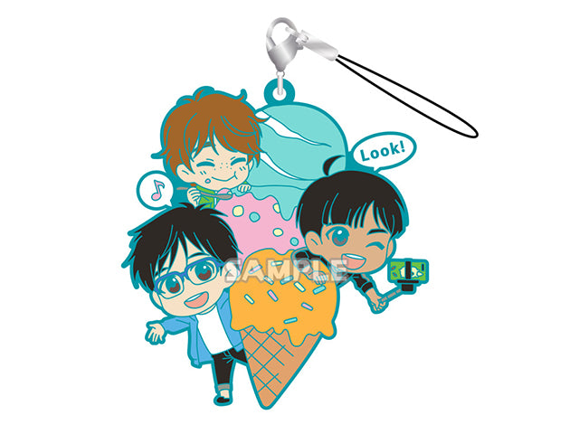 Yuri!!! on Ice Rubber Strap Yuuri with Ice Cream!!! RICH Bushiroad Creative