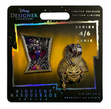 Load image into Gallery viewer, Disney Pin Set of 2 Midnight Masquerade Designer Collection
