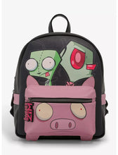 Load image into Gallery viewer, Invader Zim Mini Backpack GIR &amp; Zim With Pig Concept ONE Accessories
