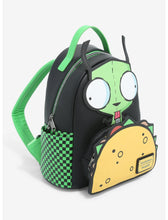 Load image into Gallery viewer, Invader Zim Mini Backpack GIR Taco Loungefly
