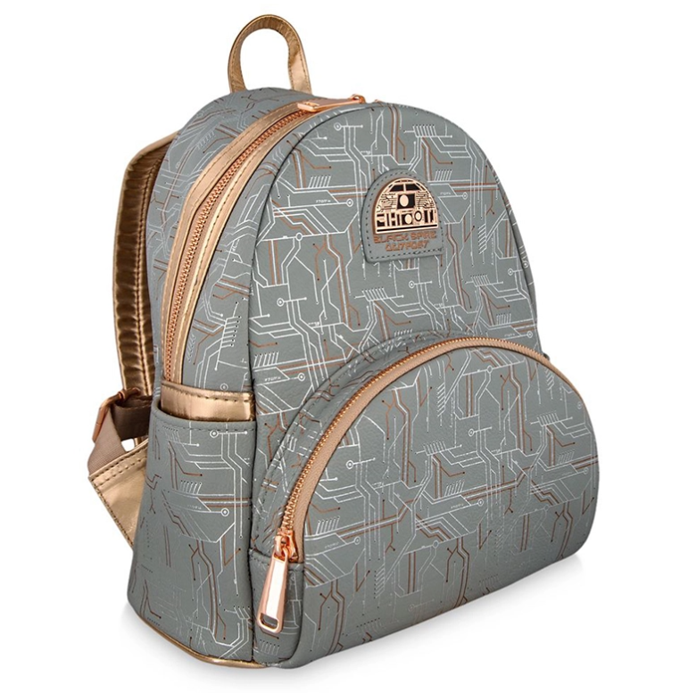 Star Wars Mini Backpack Galaxy's Edge Black Spire Outpost Loungefly with Matching Hair Bow