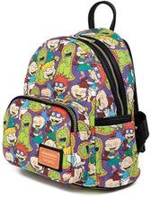 Load image into Gallery viewer, Nickelodeon Loungefly Rugrats All Over Print Womens Double Strap Shoulder Bag Purse
