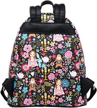Load image into Gallery viewer, Disney Mini Backpack Beauty and the Beast Belle Floral AOP Loungefly
