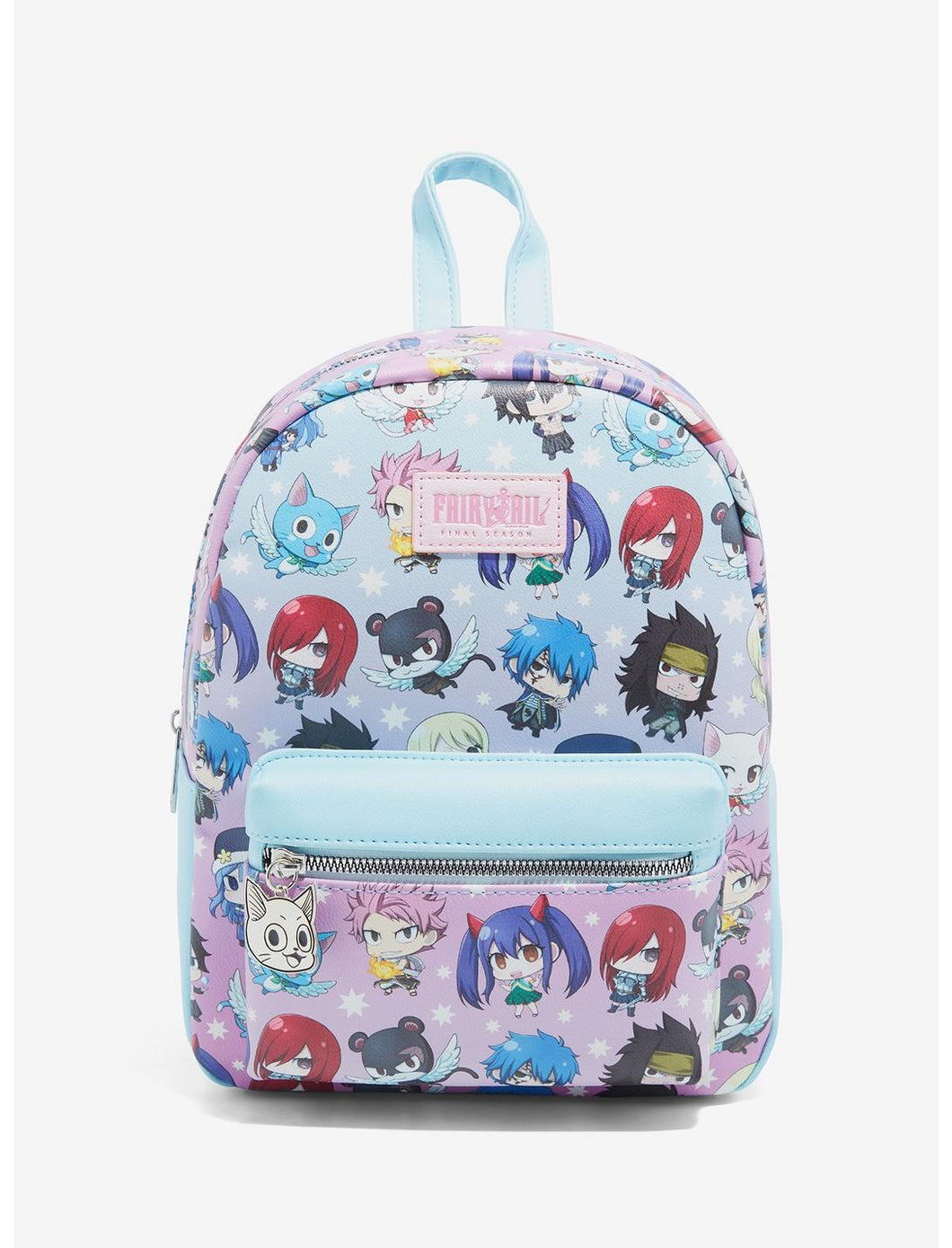 Fairytail Mini Backpacks Fairytail Ombre Chibi AOP Bioworld