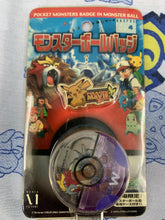 Load image into Gallery viewer, Pokemon Badge Pins Pikachu and Entei Sho-Pro
