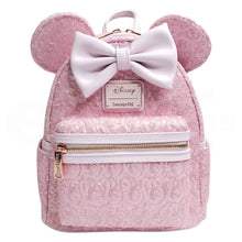 Load image into Gallery viewer, Disney Mini Backpack Minnie Mouse Cotton Candy Sequin Loungefly

