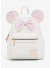 Load image into Gallery viewer, Disney Mini Backpack Minnie Mouse Iridescent Sequin Loungefly

