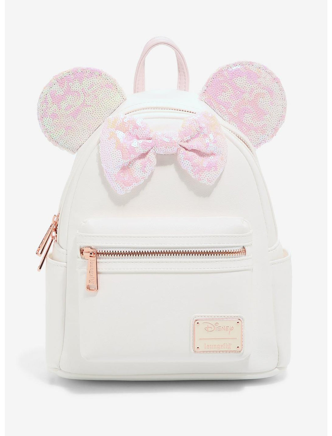 Disney Mini Backpack Minnie Mouse Iridescent Sequin Loungefly