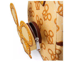 Load image into Gallery viewer, Disney Parks Mini Backpack Mickey Mouse Scented Pretzel Loungefly
