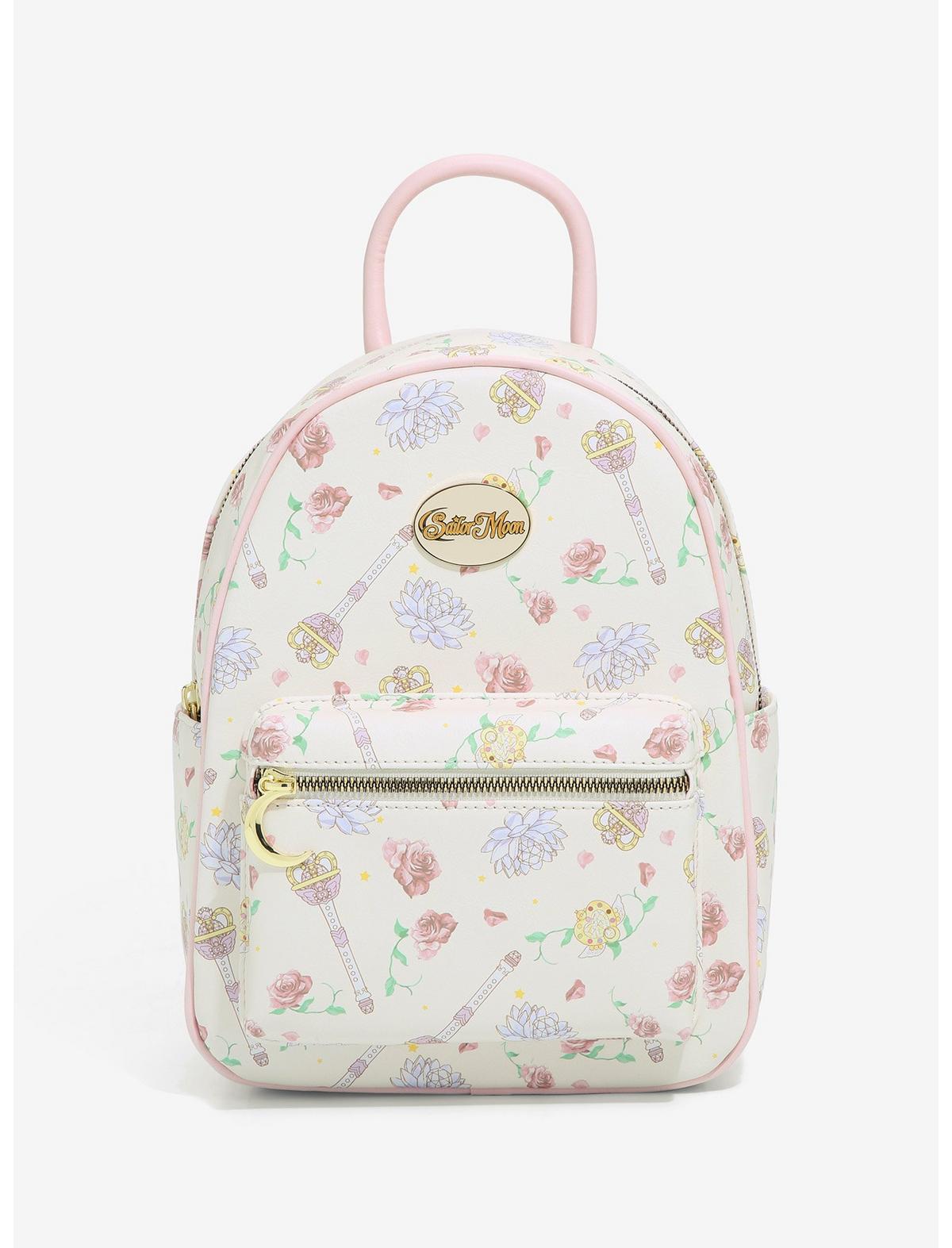 Sailor Moon Mini Backpack Items & Flowers AOP Pretty Guardian Sailor M ...