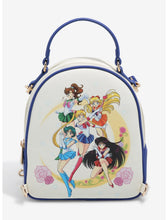 Load image into Gallery viewer, Sailor Moon Mini Backpack Sailor Guardians &amp; Black Moon Reversible Pretty Guardian Sailor Moon
