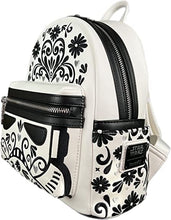 Load image into Gallery viewer, Star Wars Mini Backpack Stormtrooper Floral Loungefly
