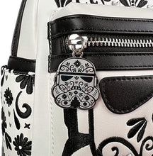 Load image into Gallery viewer, Star Wars Mini Backpack Stormtrooper Floral Loungefly
