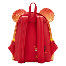 Load image into Gallery viewer, Disney Mini Backpack Minnie Mouse Fall Sequin Ombre Loungefly
